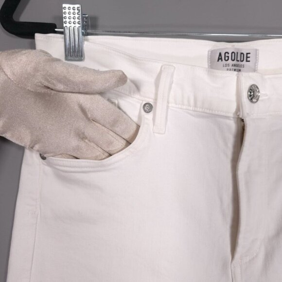 AGOLDE PREMIUM Women's Jeans Size 28 FILTER FREE White USA🇺🇸MADE A018B-799‎ - Picture 9 of 12
